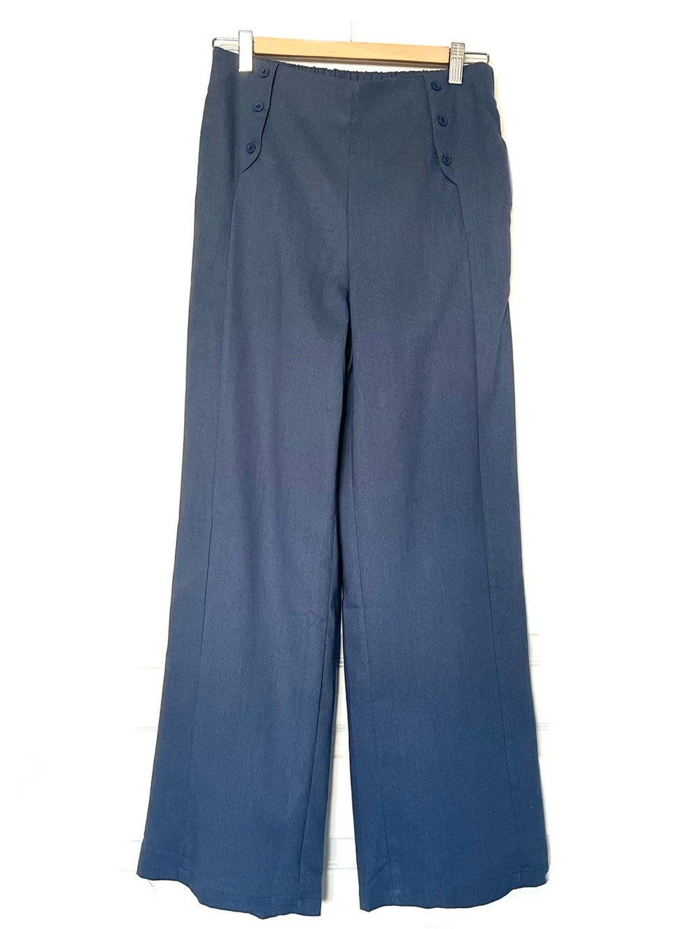 SHEIN Wide Leg Pants in Blue